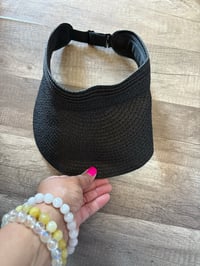 Image 1 of Straw black visor 