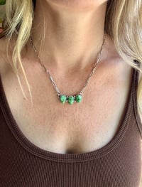 Image 4 of Turquoise Triple-Stone Necklace 