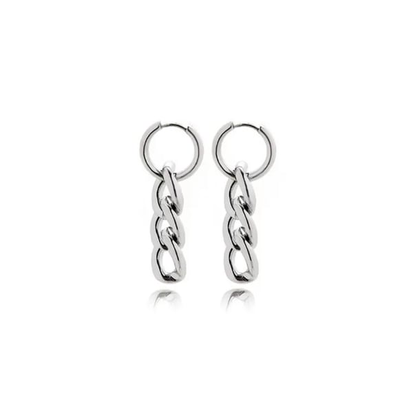 Image of Chainz Stainless Steel Hoop Earrings
