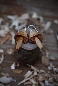 Image 1 of Woodland Mushroom Earrings 