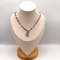 Image 2 of Amethyst Moon & Stars Necklace