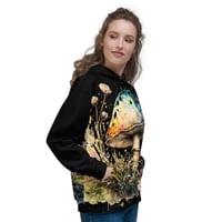 Image 2 of Neon Watercolor Fungus Mycology Mushroom Unisex Hoodie