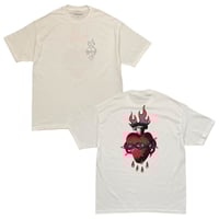 Image 1 of SACRED HEART TEE - white