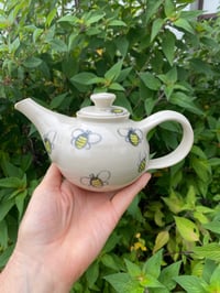 Image 1 of Bee Decorated Small Tea Pot