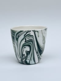 Image 2 of Green marbled tumbler 