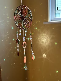 Image 5 of Woodland Spiral Resin Sun Catcher