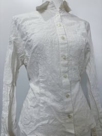 Image 2 of Vintage white floral shirt // S