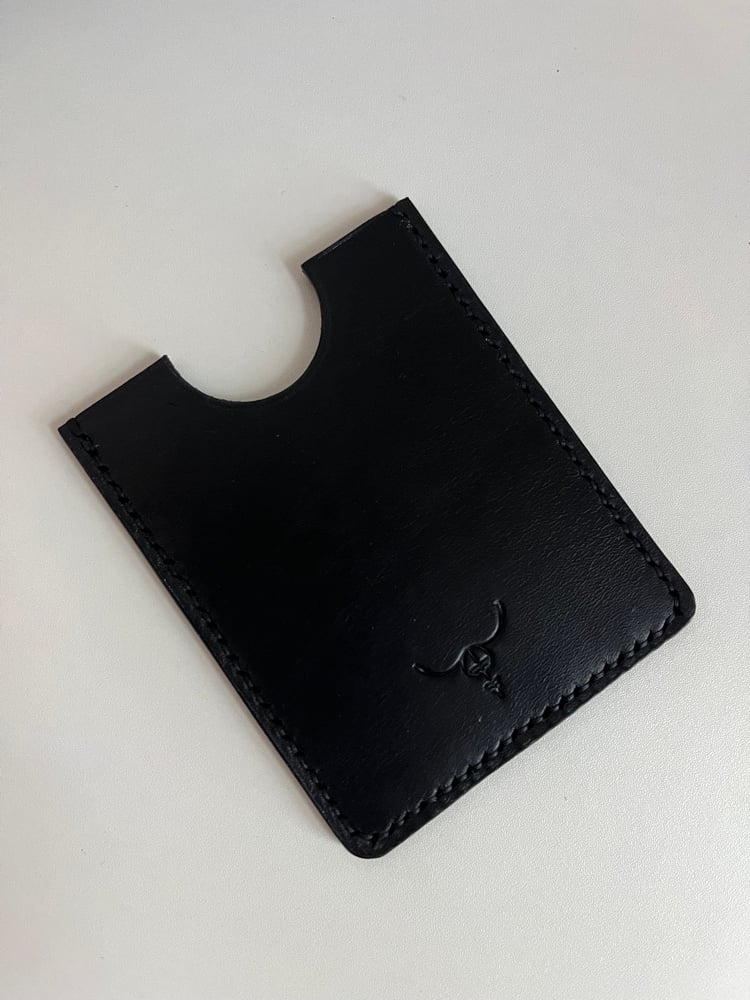 Image of Black Vachetta Cardholder 