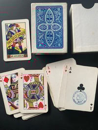 Image 1 of Jeu de patience Grimaud, à portraits anglais, cachet 1890!avec boîte! 