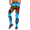 BOSSFITTED Deep Sky Blue AOP Women’s Yoga Leggings