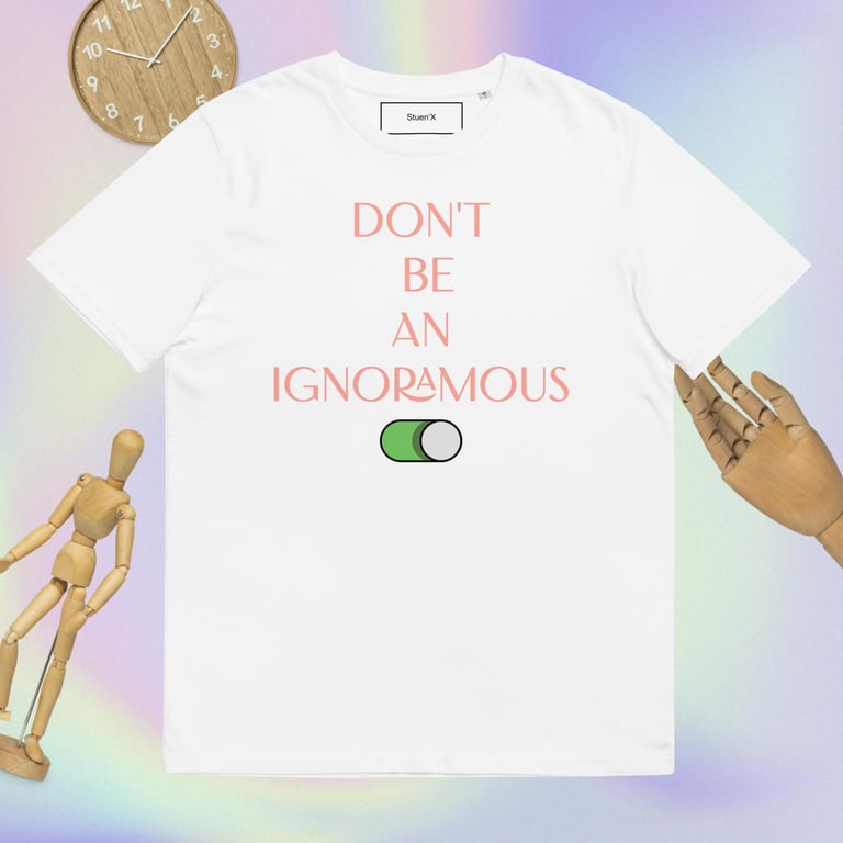 No Ignorance Unisex Organic Cotton T-shirt Image 3