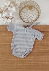 Image 1 of Newborn bodysuit for photo shoots | Robbie| gray
