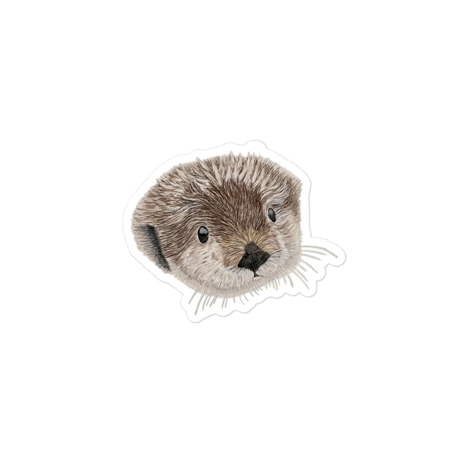 2.75 Inch Sea Otter Sticker