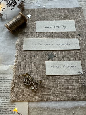 Image of Festive fabric quotes