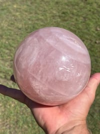 Image 12 of Large Rose Quartz Sphere | Madagascar #2967