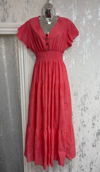Image 3 of Charlotte - Broderie Anglaise Angel Sleeve Maxi Dress