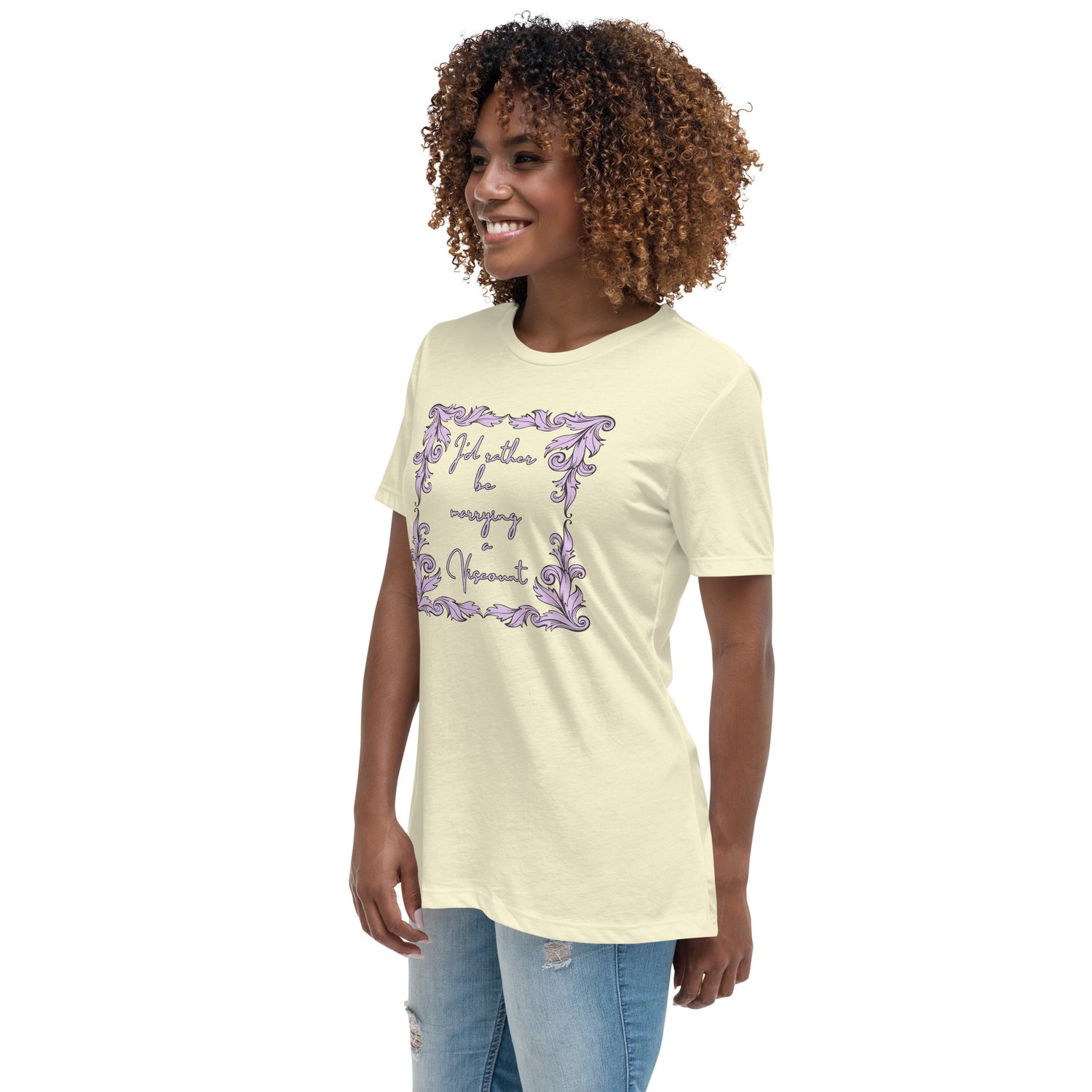 Image of Women's Relaxed T-Shirt marry viscount bridgerton inspired 