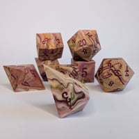 Image 2 of Rotten Flesh<br>Jesmonite 8 Piece Polyhedral set