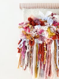Image 2 of Woven Wall Hanging - Colourful and Abstract (small)