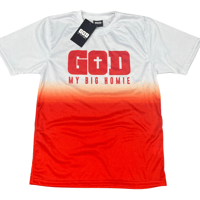 Image 2 of God My Big Homie Ombré T’s