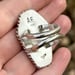 Image of Handmade Sterling Silver White Buffalo Turquoise Coffin Ring