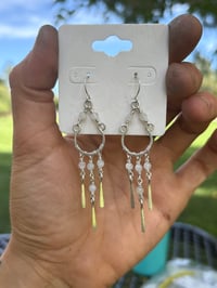 Remakable Mini Moonstone Chandelier Earrings