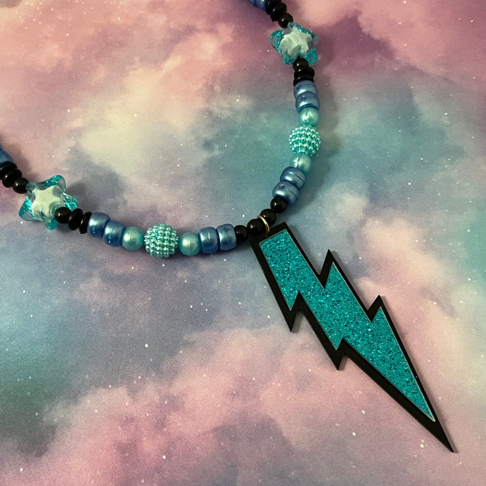 Image of Lightning Bolt Kandi Necklace