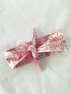 Pink Floral Retro Hair Tie with Free Postage 