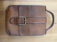Image 2 of 1970s Tan Leather Satchel 