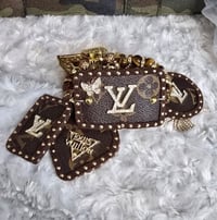 Image 4 of Brown classic studded 3 Stack