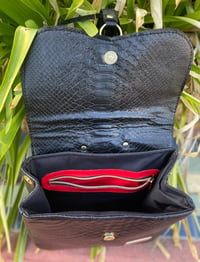 Image 4 of Red Bottom Mini Backpack - Black 