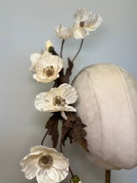 Image 2 of Cream and brown headpiece. SOLD