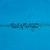 Image 5 of 6'8 Escape Surfboards Flight – Modern High-Performance Single Fin Surfboard | Blue Resin Tint 