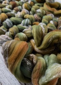 Image 2 of Sweet Grass, on Spindelicious Tweed: 89% Shaniko Wool/6% Acrylic/5% Rayon