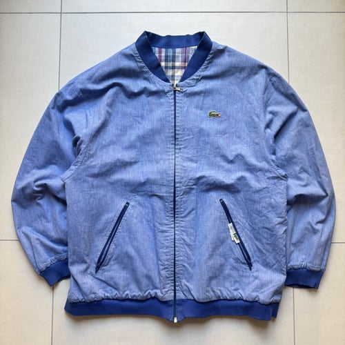 Image of 1980s Chemise Lacoste Reversible Bomber Jacket, Size large