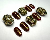 Image 1 of Riot Gold Press-On Nails Size Small