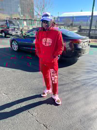 Image 2 of Red Camo Joggers