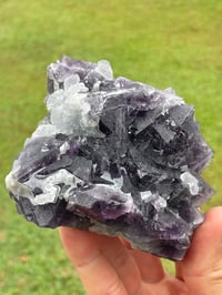 Image 1 of Purple Polyhedral Pyramid & Cubic Fluorite Specimen #2044