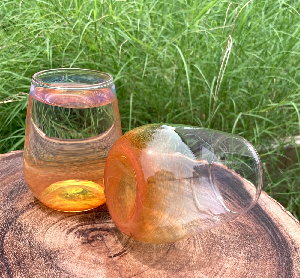 Image of Frit Tumbler - Butterscotch set no.1