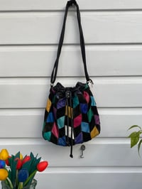 Image 1 of vintage leather patch bag 