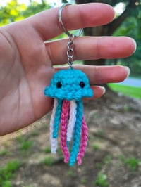 Image 1 of Pride Jelly Fish Keychain (Made To Order)
