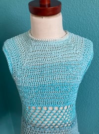 Image 2 of Handmade Crochet Dress Size 5-6 Girls