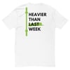 PA "Heavier Than Last Week" Men's White Short Sleeve T-shirt