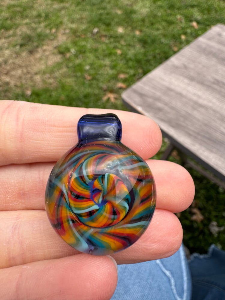 Image of Round Rainbow Pendant