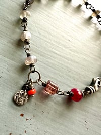 Image 12 of labradorite tourmaline and ruby charm bracelet