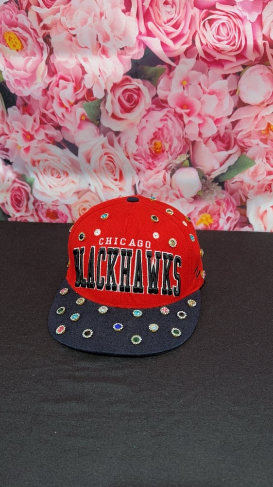 Image of 1 of 1 Unisex Chicago Blackhawks SnapBack stones hat 