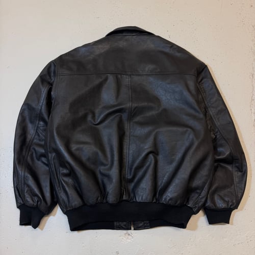 Image of 1990s Cropped Leather Jacket, Size Large
