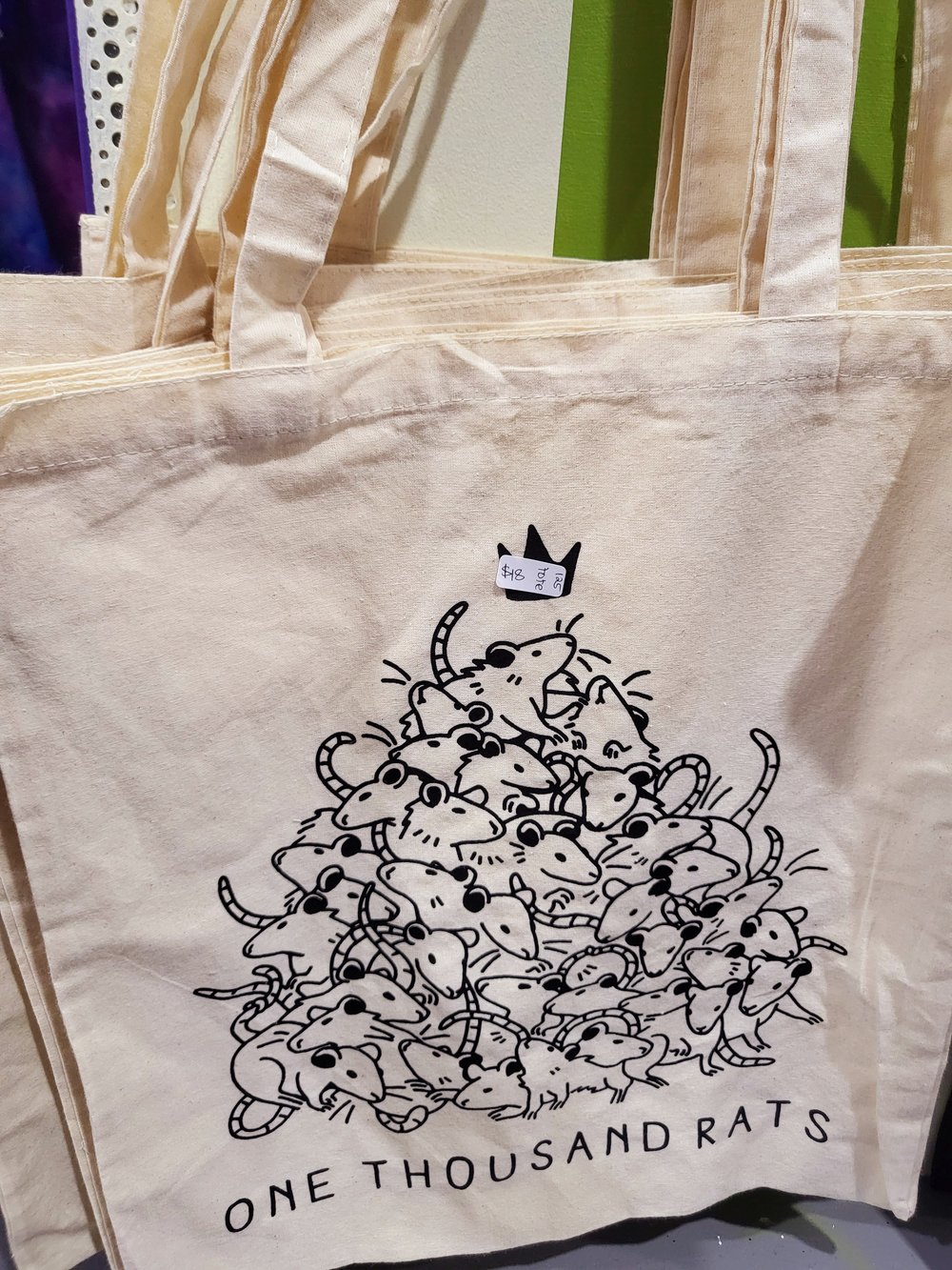 Image of One Thousand Rats tote 🐀