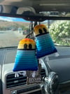 Espooky rearview mirror hangers w/sticker