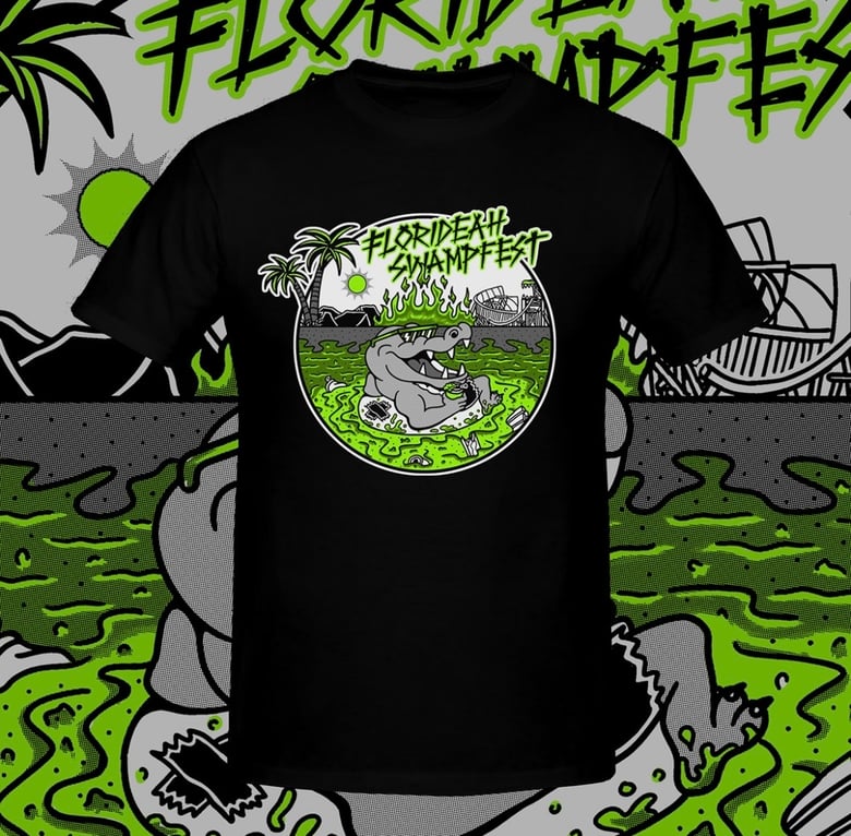 Image of SWAMPFEST TOXIC GATOR PARTY SHIRT